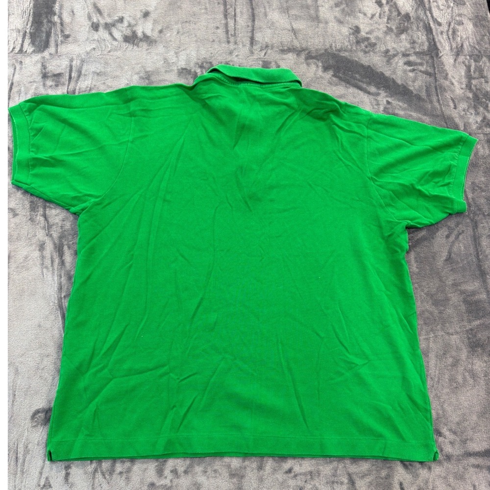 Lacoste Polo Shirt Mens Green Short Sleeve Pique Size 7 XXL - Picture 8 of 8